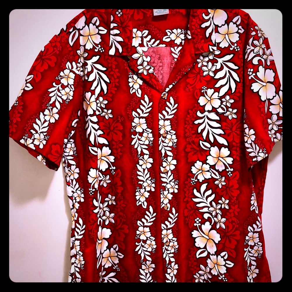 Jade Fashions Hawaiian Hibiscus Floral Shirt 2XL